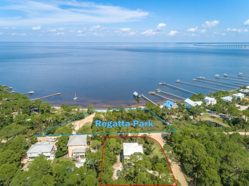 Amazing corner location, unobstructed Bay View across from a - Beach Home for sale in St. George Island, Florida on Beachhouse.com