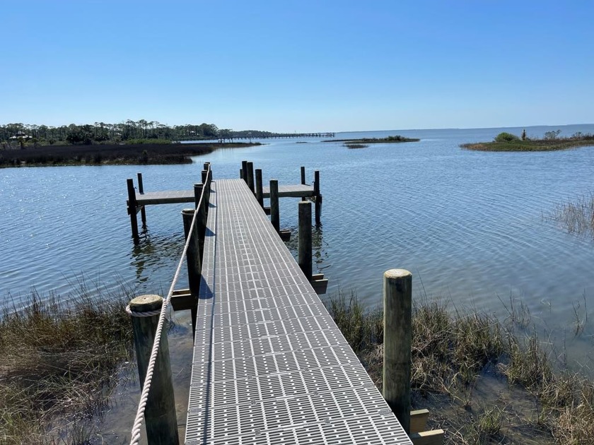 The owner has recently constructed an excellent walkway and dock - Beach Lot for sale in St. George Island, Florida on Beachhouse.com