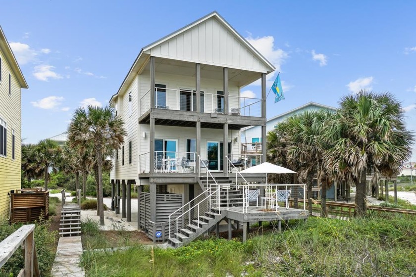 Welcome to *San Pebble,* turnkey Gulf front elegance on the - Beach Home for sale in Cape San Blas, Florida on Beachhouse.com