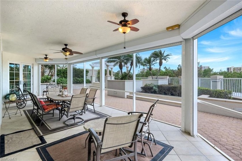Enjoy the freedom of your own private terrace & huge lanai from - Beach Condo for sale in Naples, Florida on Beachhouse.com