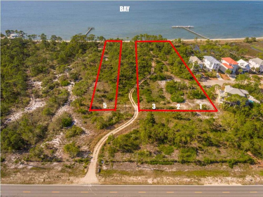 Four of the Six lots in Grace Bay Subdivision being sold as a - Beach Acreage for sale in St. George Island, Florida on Beachhouse.com
