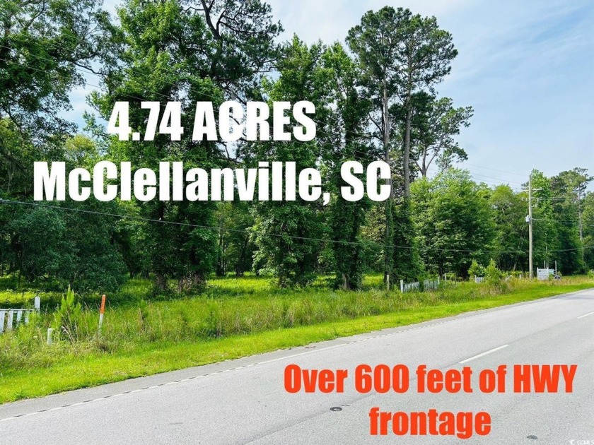 This property consists of 4.74 acres of commercial land with - Beach Commercial for sale in Mcclellanville, South Carolina on Beachhouse.com