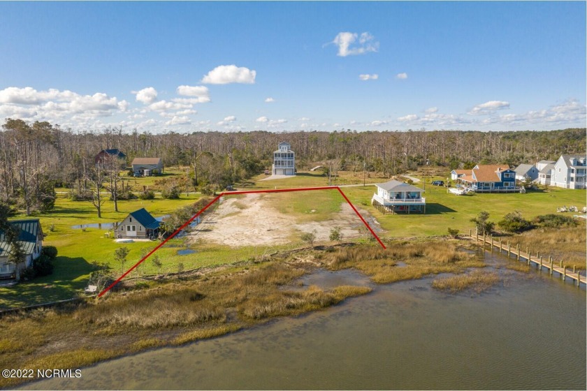 Cleared, leveled and graded waterfront lot with 4 bedroom septic - Beach Lot for sale in Marshallberg, North Carolina on Beachhouse.com