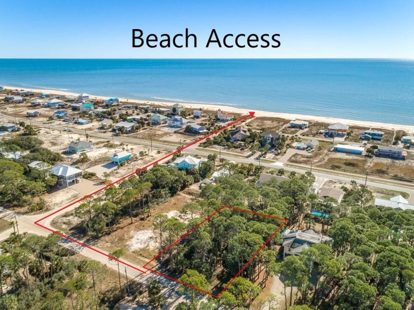 Beautiful high lot on the South side of East Pine Ave, direct - Beach Lot for sale in St. George Island, Florida on Beachhouse.com