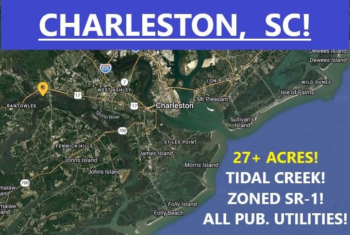 ****ATTENTION BUILDERS!!**** 27.75 ACRES! - ON TIDAL CREEK!**** - Beach Acreage for sale in Johns Island, South Carolina on Beachhouse.com