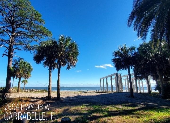 Spectacular 215ft sandy beach bayfront with breathtaking - Beach Lot for sale in Carabelle, Florida on Beachhouse.com