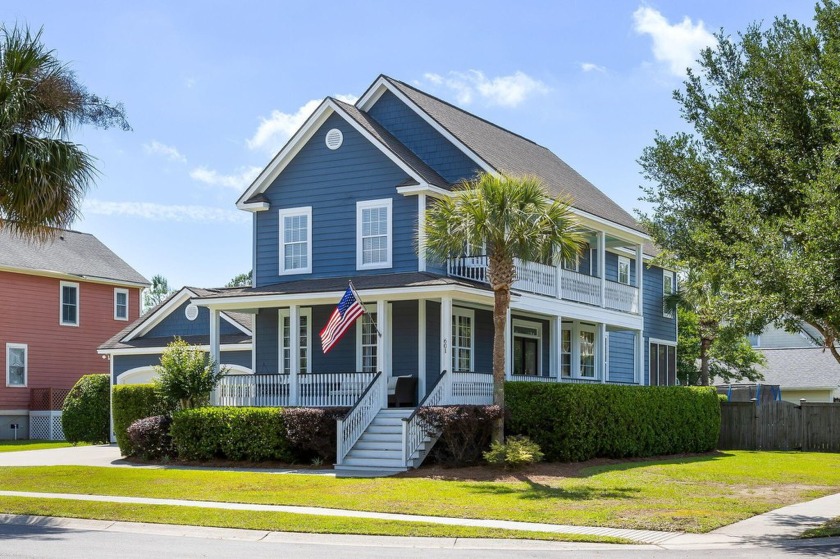 Classic ''Charleston Single'' home with double piazzas in one of - Beach Home for sale in Johns Island, South Carolina on Beachhouse.com