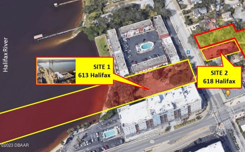 TWO LOTS FOR THE PRICE OF ONE! 613 & 618 HALIFAX!! MARINA IS - Beach Lot for sale in Daytona Beach, Florida on Beachhouse.com