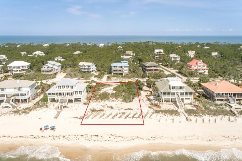 Stunning 100' wide beachfront lot  located in St. George - Beach Lot for sale in St. George Island, Florida on Beachhouse.com