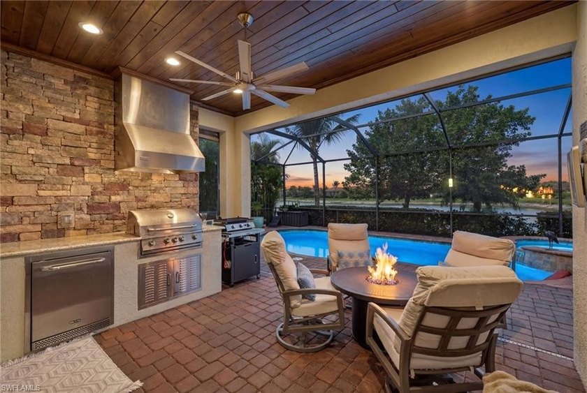 Exceptional long lake views from the lanai and pool set the - Beach Home for sale in Bonita Springs, Florida on Beachhouse.com