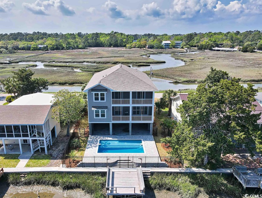 New 7BR/7BA house under construction and on the channel/creek in - Beach Home for sale in Pawleys Island, South Carolina on Beachhouse.com