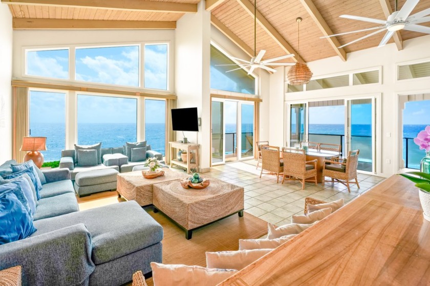 Captivating views define this rare oceanfront condo, poised on - Beach Home for sale in Koloa, Hawaii on Beachhouse.com