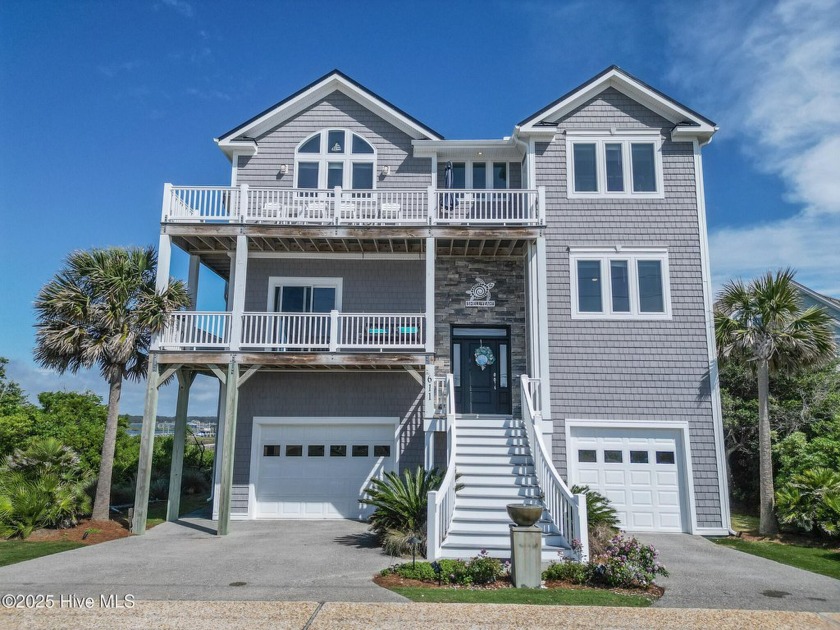 Never been rented! Beautiful fully furnished ICW front beach - Beach Home for sale in North Topsail Beach, North Carolina on Beachhouse.com