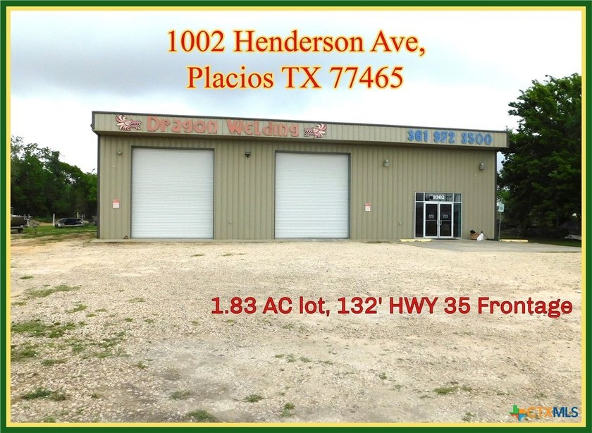 1.83 AC lot, 132' HWY 35 Frontage, 4,500 sf building with - Beach Commercial for sale in Palacios, Texas on Beachhouse.com