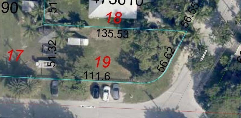 Lot separated from larger parcel on corner of Shoreland Dr and - Beach Lot for sale in Key Largo, Florida on Beachhouse.com