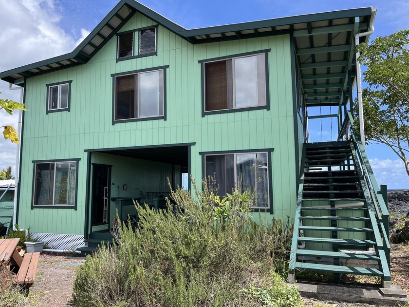 Kalapana 2 story 4 Bedroom 2 Bath home with unobstructed Ocean - Beach Lot for sale in Pahoa, Hawaii on Beachhouse.com