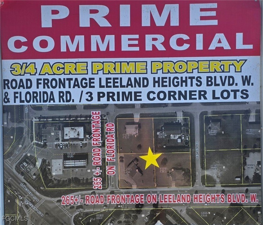 PRIME COMMERCIAL OPPORTUNITY IN DOWNTOWN LEHIGH ACRES! ~3/4 Acre - Beach Office for sale in Lehigh Acres, Florida on Beachhouse.com