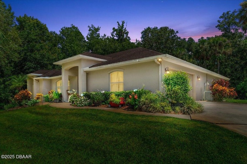 Secluded, high & dry, this one-story 1.15-acre retreat has no - Beach Home for sale in New Smyrna Beach, Florida on Beachhouse.com