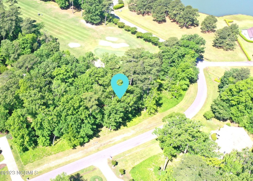 Property is just under half and has a great view of 4th Green of - Beach Lot for sale in Hertford, North Carolina on Beachhouse.com