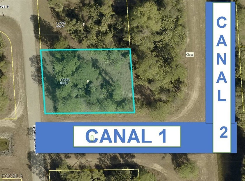 Corner lot on 2 canals. Great opportunity to build your dream - Beach Lot for sale in Lehigh Acres, Florida on Beachhouse.com