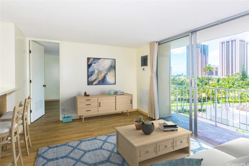 This coveted park-view, corner-end 1-bedroom, 1-bath unit - Beach Condo for sale in Honolulu, Hawaii on Beachhouse.com