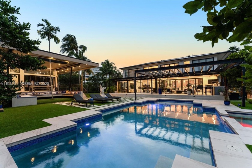 Set on a rare 17,200 SF double lot in Miami Beach's coveted - Beach Home for sale in Miami Beach, Florida on Beachhouse.com