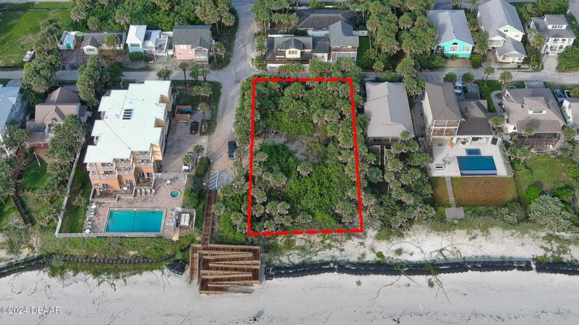 FIRST TIME OFFERED! Rare Oceanfront Corner Lot - Build Your - Beach Lot for sale in New Smyrna Beach, Florida on Beachhouse.com