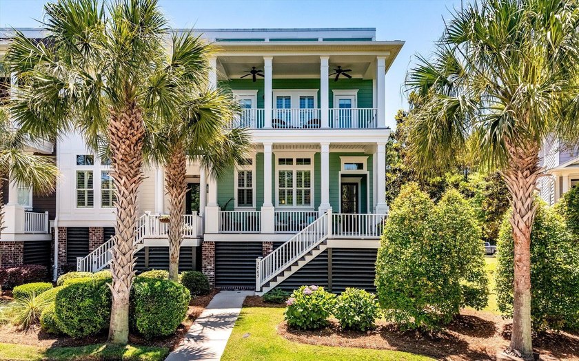 End-unit with double front porches & an elevator, this - Beach Townhome/Townhouse for sale in Mount Pleasant, South Carolina on Beachhouse.com