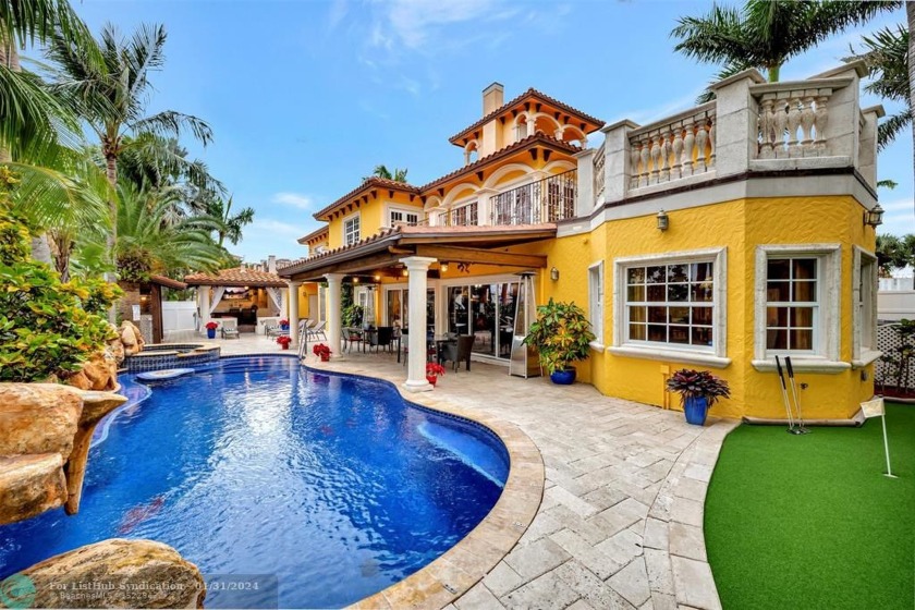 Experience luxury with this 6,400 sqft Mediterranean Resort on a - Beach Home for sale in Pompano Beach, Florida on Beachhouse.com