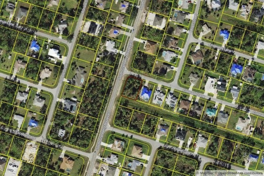 Oversized city water lot with 50 ft easement, that gives you - Beach Lot for sale in North Port, Florida on Beachhouse.com