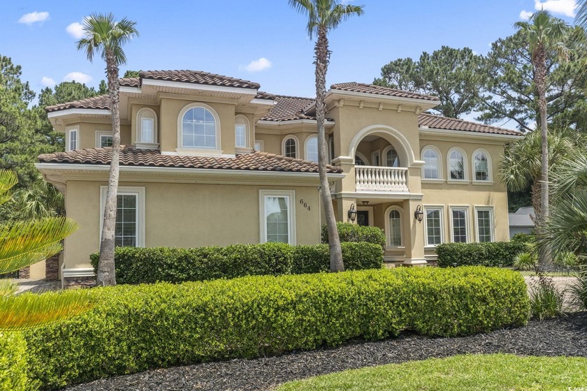 Stunning custom-built Mediterranean masterpiece with 5 bedrooms - Beach Home for sale in Myrtle Beach, South Carolina on Beachhouse.com