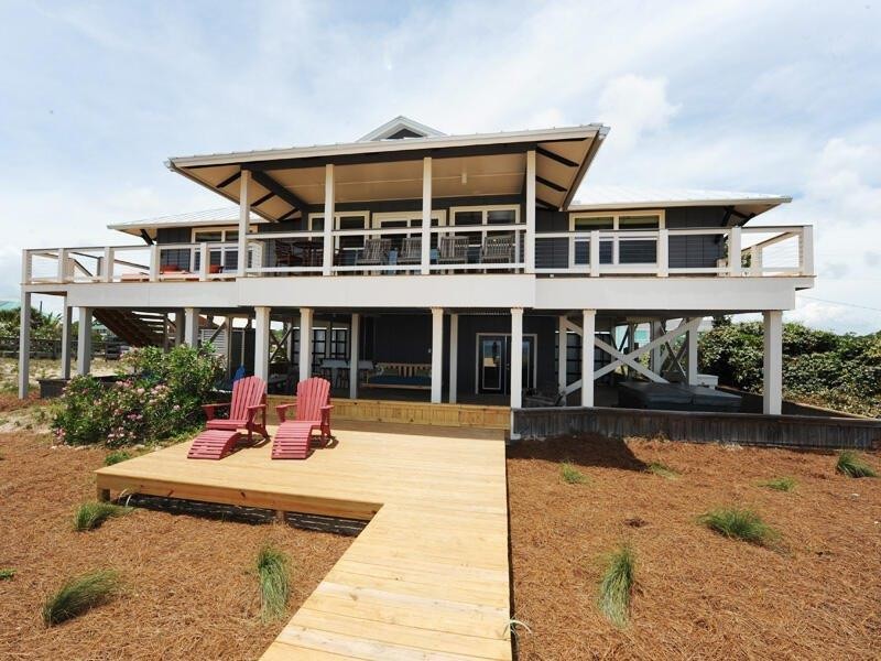 Gulf front entertaining gem, renovated and offered beautifully - Beach Home for sale in St. George Island, Florida on Beachhouse.com