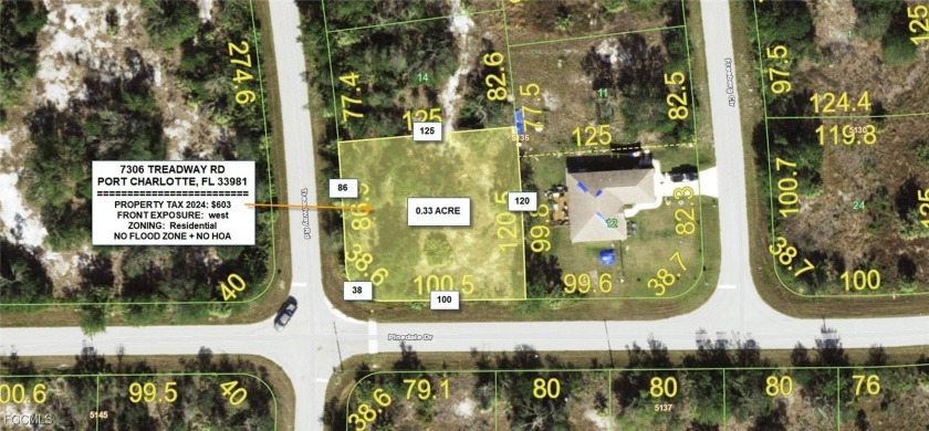 Build your dream home in paradise! This spacious lot is located - Beach Lot for sale in Port Charlotte, Florida on Beachhouse.com