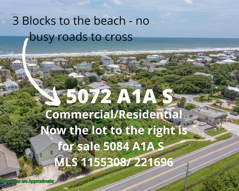 Zoned For Commercial General Use,And So Close To The Beach,While - Beach Lot for sale in St Augustine, Florida on Beachhouse.com