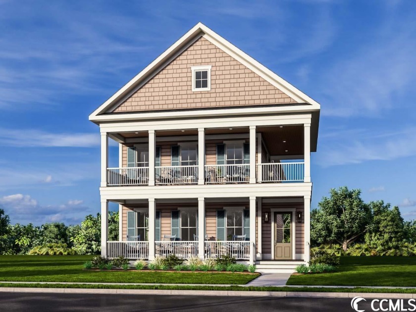 The Brand NEW SUMMERTON PLAN has an attached 2 car garage with a - Beach Home for sale in Myrtle Beach, South Carolina on Beachhouse.com