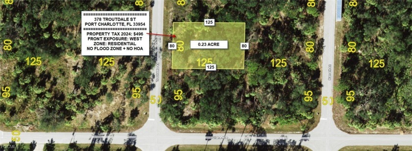 BEAUTIFUL RESIDENTIAL LOT IN A PRIME LOCATION! Build your dream - Beach Lot for sale in Port Charlotte, Florida on Beachhouse.com