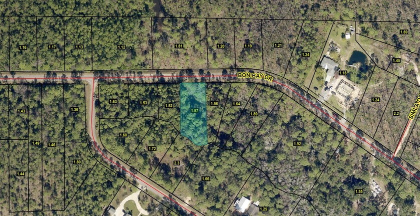 Great pie-shaped building lot in the sought after Garcon Point - Beach Lot for sale in Milton, Florida on Beachhouse.com