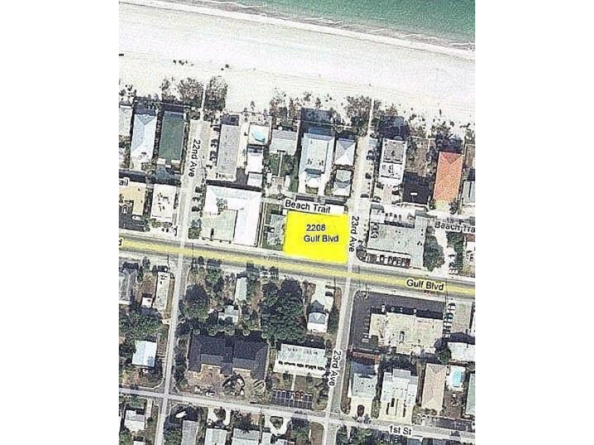 Located on the west (beach) side of Gulf Blvd. Plans for a (6) - Beach Lot for sale in Indian Rocks Beach, Florida on Beachhouse.com