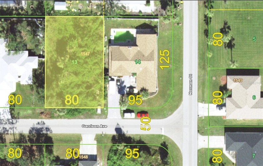 Desired Section 15 lot! This 80' x 125' homesite is located in - Beach Lot for sale in Port Charlotte, Florida on Beachhouse.com