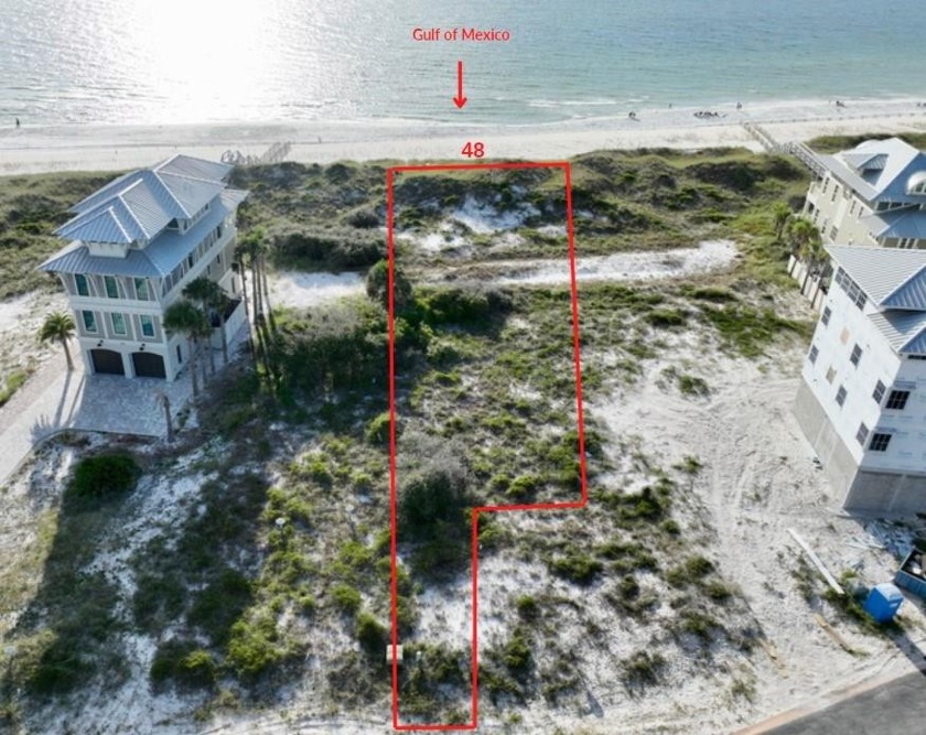 THIS 48' GULF FRONT LOT AWAITS YOU! X FLOOD ZONE. Ovation is a - Beach Lot for sale in Cape San Blas, Florida on Beachhouse.com