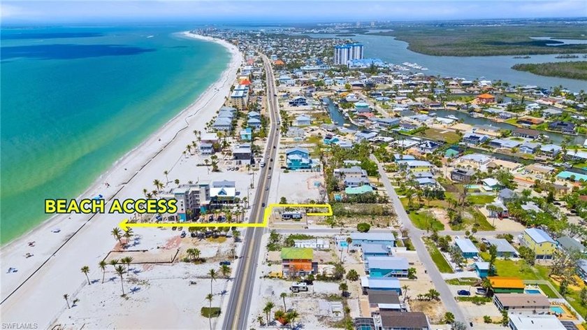 GULF VIEWS and STEPS TO THE BEACH WITH ROOM TO BUILD YOUR OWN - Beach Lot for sale in Fort Myers Beach, Florida on Beachhouse.com