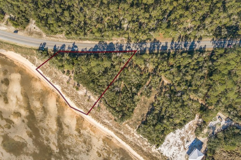 Bayfront Lot with 270 Feet of White Sandy Beach. Water Frontage - Beach Lot for sale in Carabelle, Florida on Beachhouse.com