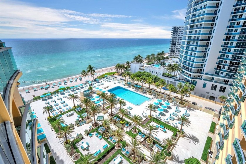 Ocean front building , This unit has a view to the resort pool - Beach Condo for sale in Hollywood, Florida on Beachhouse.com