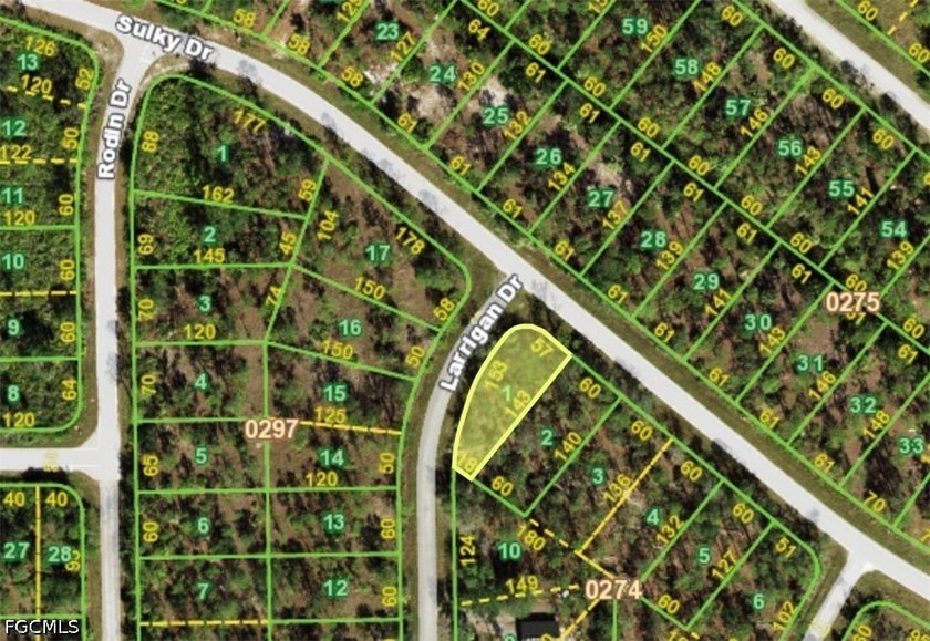 Corner lot in Tropical Gulf Acres. The adjacent lot is also - Beach Lot for sale in Punta Gorda, Florida on Beachhouse.com