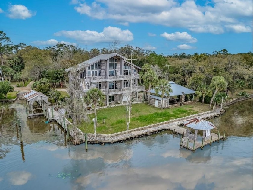 Magnificent handcrafted cypress house with deep water dockage on - Beach Home for sale in Apalachicola, Florida on Beachhouse.com