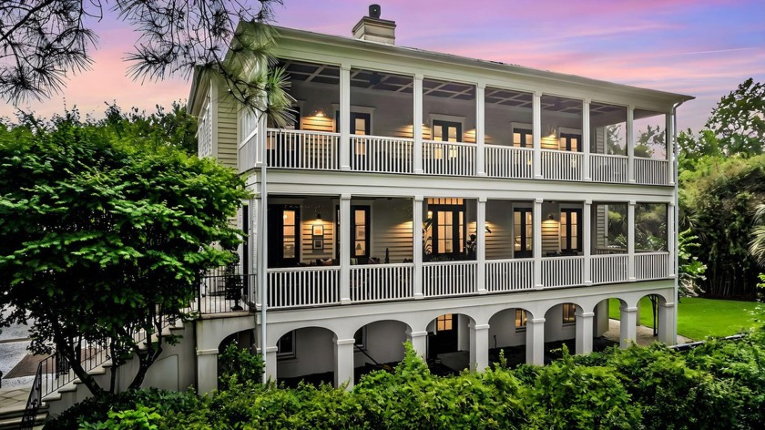 Incredibly elegant home, with 1,100 sf of porches, overlooking a - Beach Home for sale in Mount Pleasant, South Carolina on Beachhouse.com