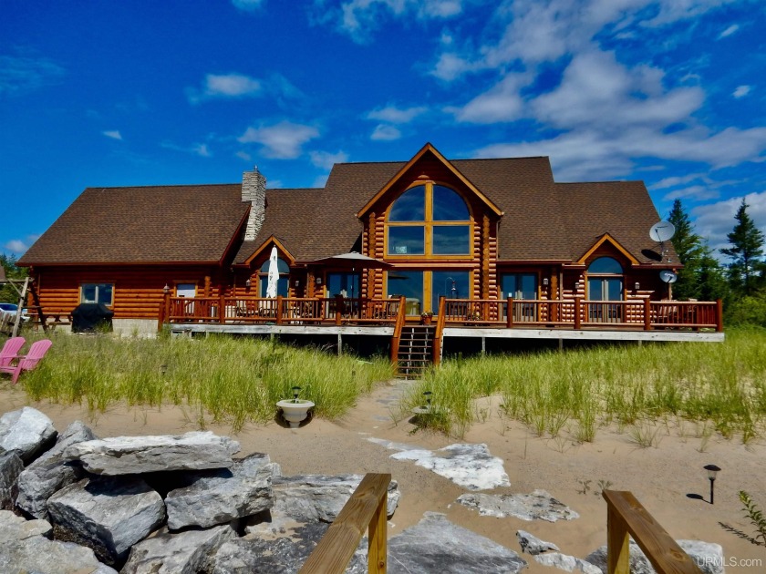Introducing Your Dream Log Home by the Shores of Lake Michigan! - Beach Home for sale in Manistique, Michigan on Beachhouse.com