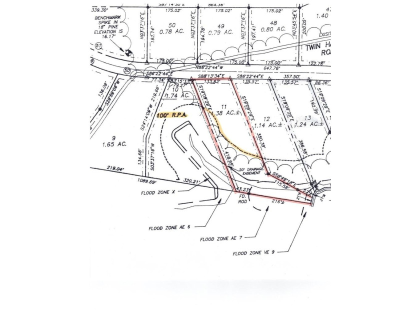 Wooded, waterfront lot in desirable Twin Harbors - with - Beach Lot for sale in Reedville, Virginia on Beachhouse.com