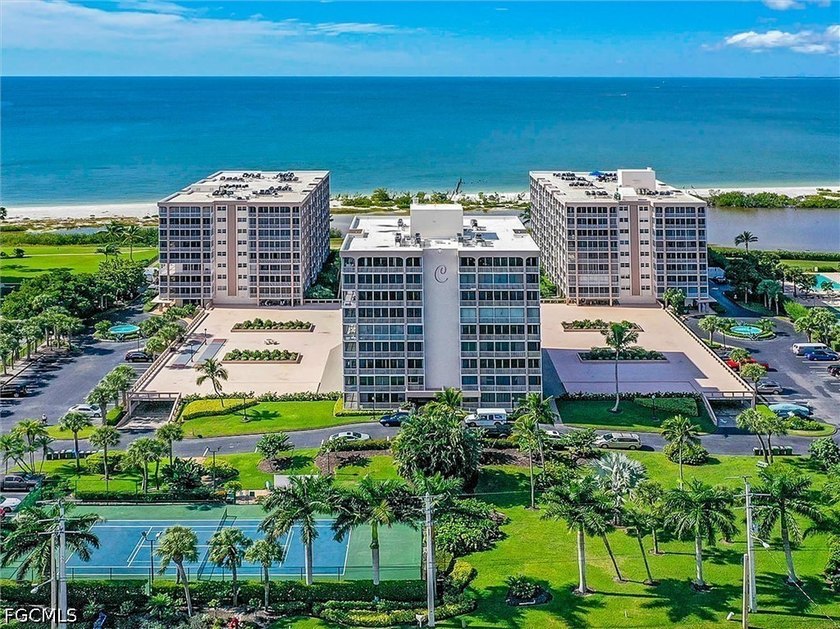 Corner residence with under building parking included. The unit - Beach Condo for sale in Fort Myers Beach, Florida on Beachhouse.com