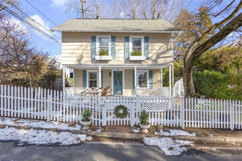 Beautiful Sea Cliff Colonial With A Picket Fence, Covered Front - Beach Home for sale in Sea Cliff, New York on Beachhouse.com